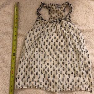 Black and white patterned racer back tank